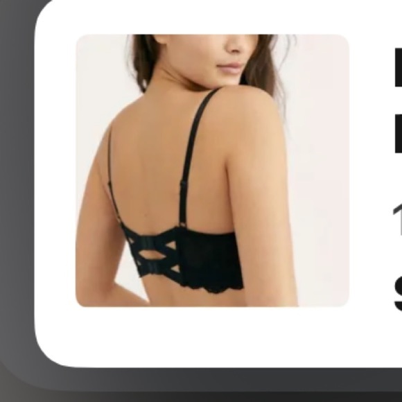 Free People Strappy Cutout Bra. NWT 34B - Picture 2 of 2
